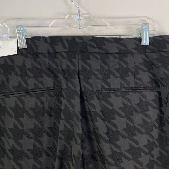 NEW Ann Taylor Womens Plus 18 Houndstooth High Rise Slim Leg Ankle Pants - Picture 12 of 12